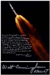 Walt Cunningham Signed 16 x 20 Photo With Personal Message Honoring Wernher von Braun -- ...Wernher, relative to the position he had and what he had to do, I think was the best of the bunch...